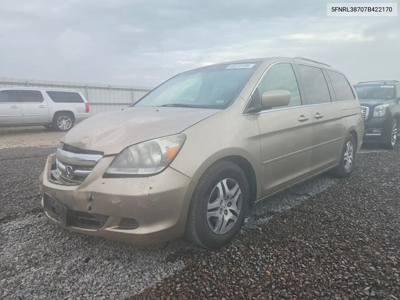 HONDA ODYSSEY 2007, VIN 5FNRL38707B422170