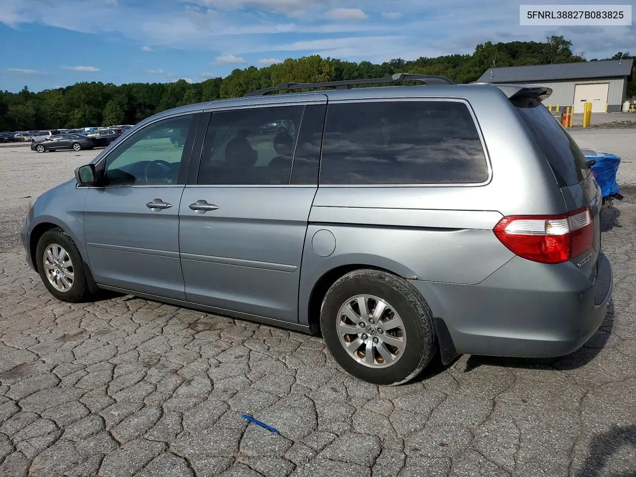 2007 HONDA ODYSSEY VIN 5FNRL38827B083825 — фото 2