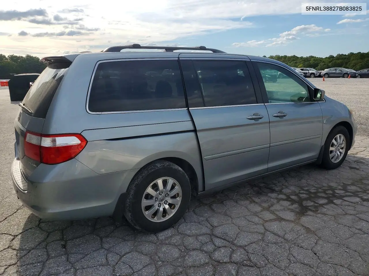2007 HONDA ODYSSEY VIN 5FNRL38827B083825 — фото 3