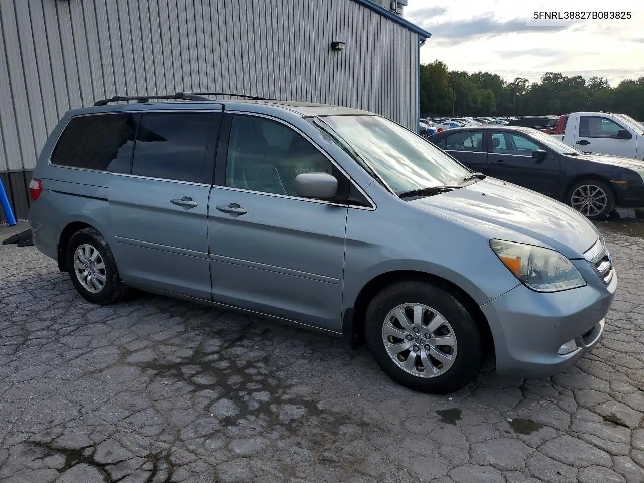 2007 HONDA ODYSSEY VIN 5FNRL38827B083825 — фото 4