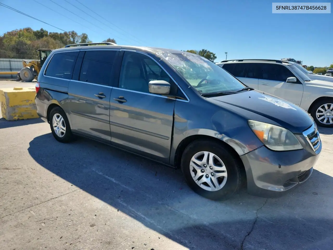 2007 HONDA ODYSSEY VIN 5FNRL38747B456628 — фото 4