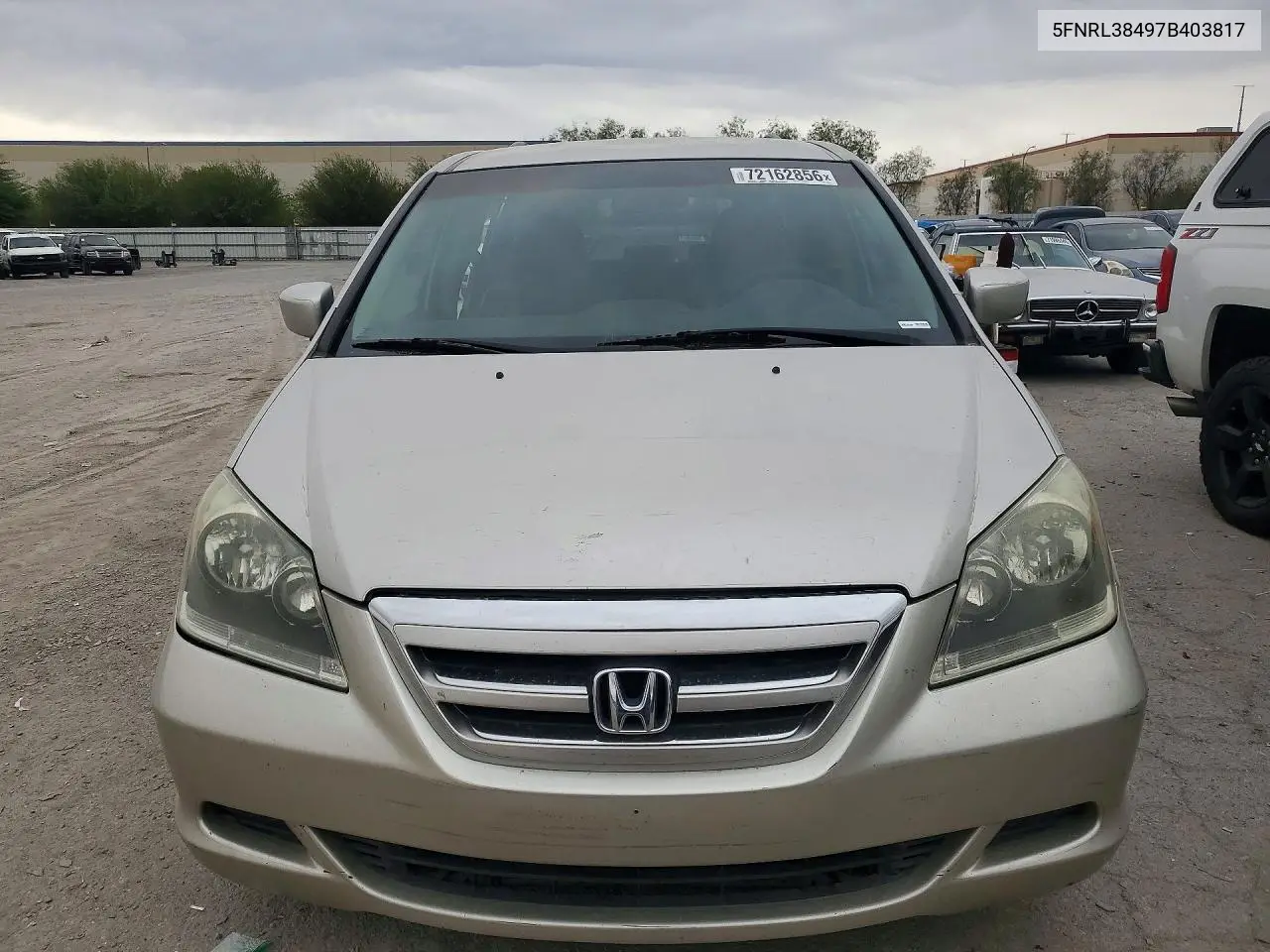 2007 HONDA ODYSSEY VIN 5FNRL38497B403817 — фото 5