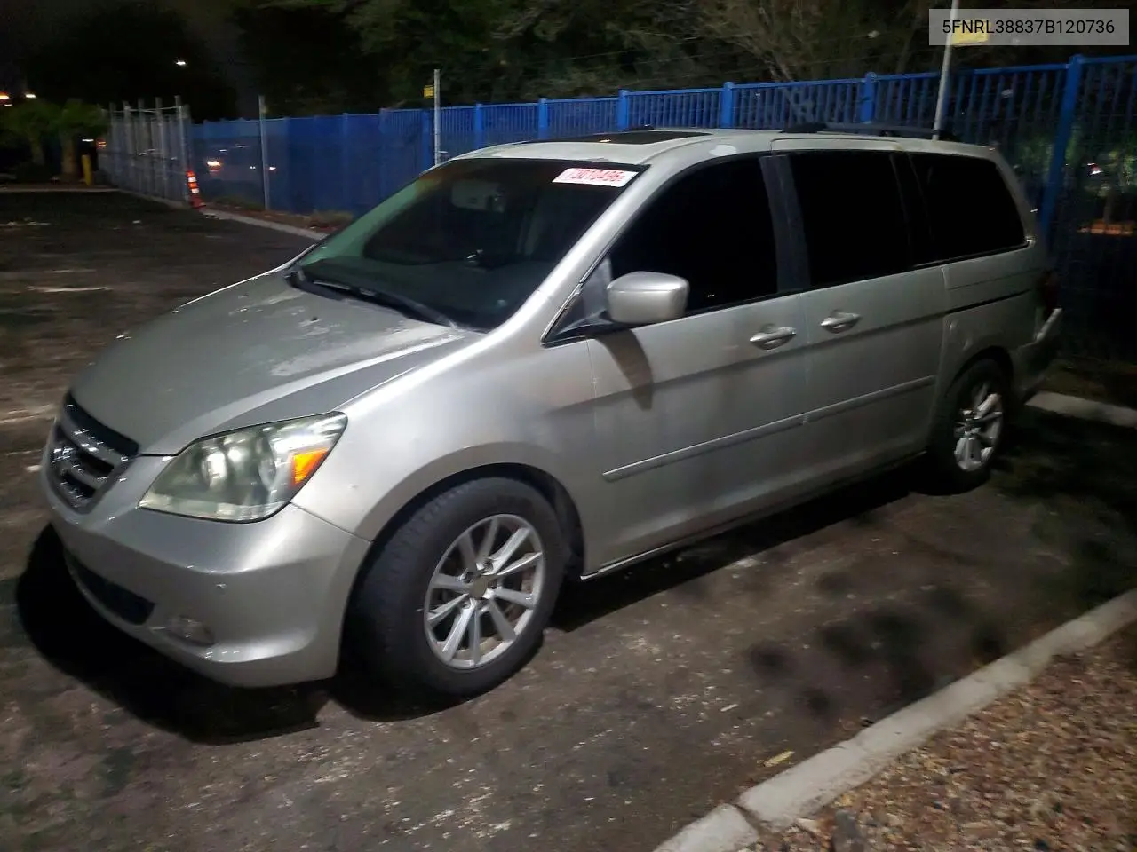 HONDA ODYSSEY 2007, VIN 5FNRL38837B120736