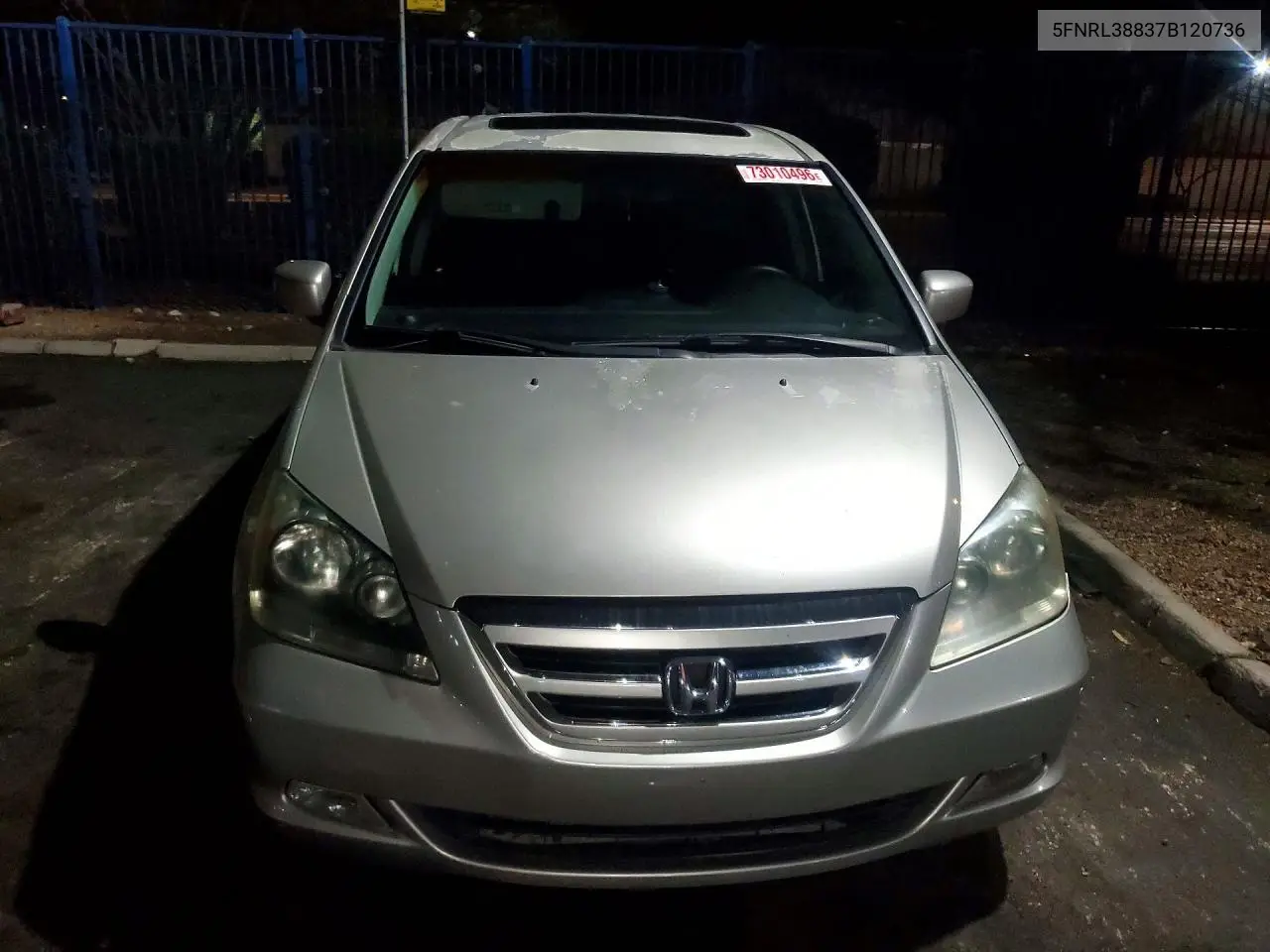 2007 HONDA ODYSSEY VIN 5FNRL38837B120736 — фото 5