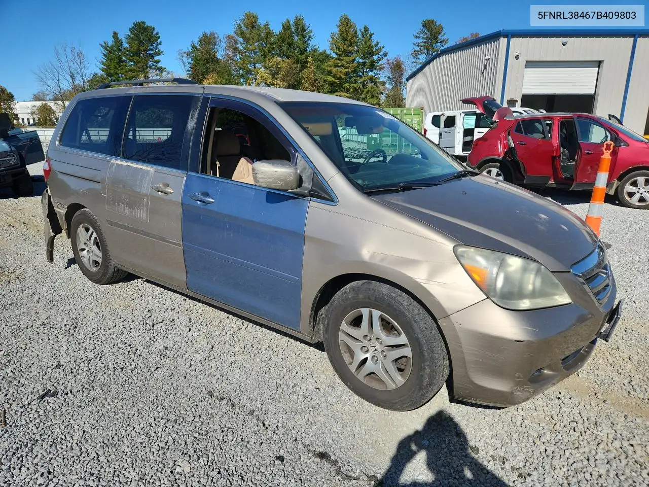 2007 HONDA ODYSSEY VIN 5FNRL38467B409803 — фото 4