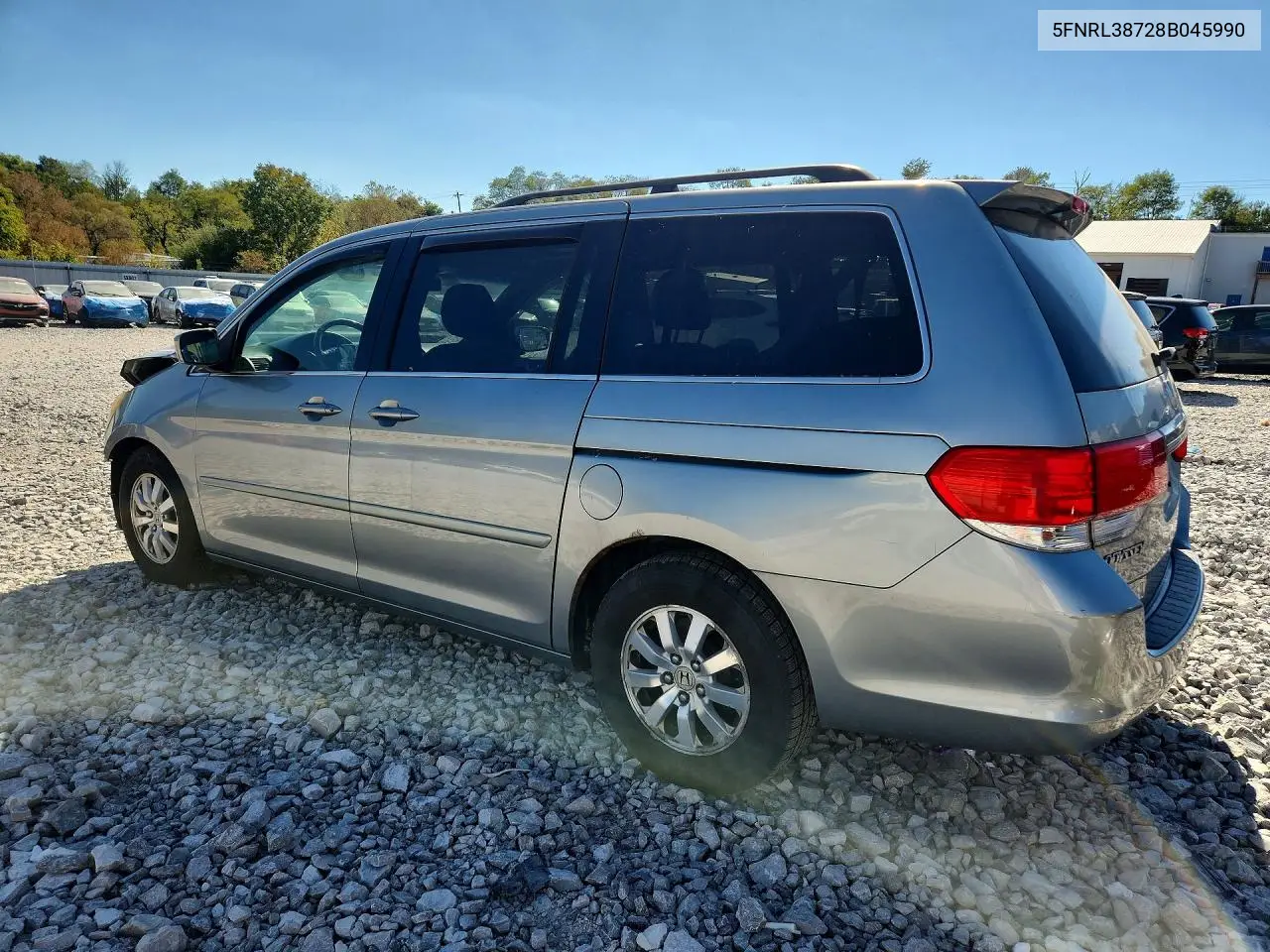 2008 HONDA ODYSSEY VIN 5FNRL38728B045990 — фото 2