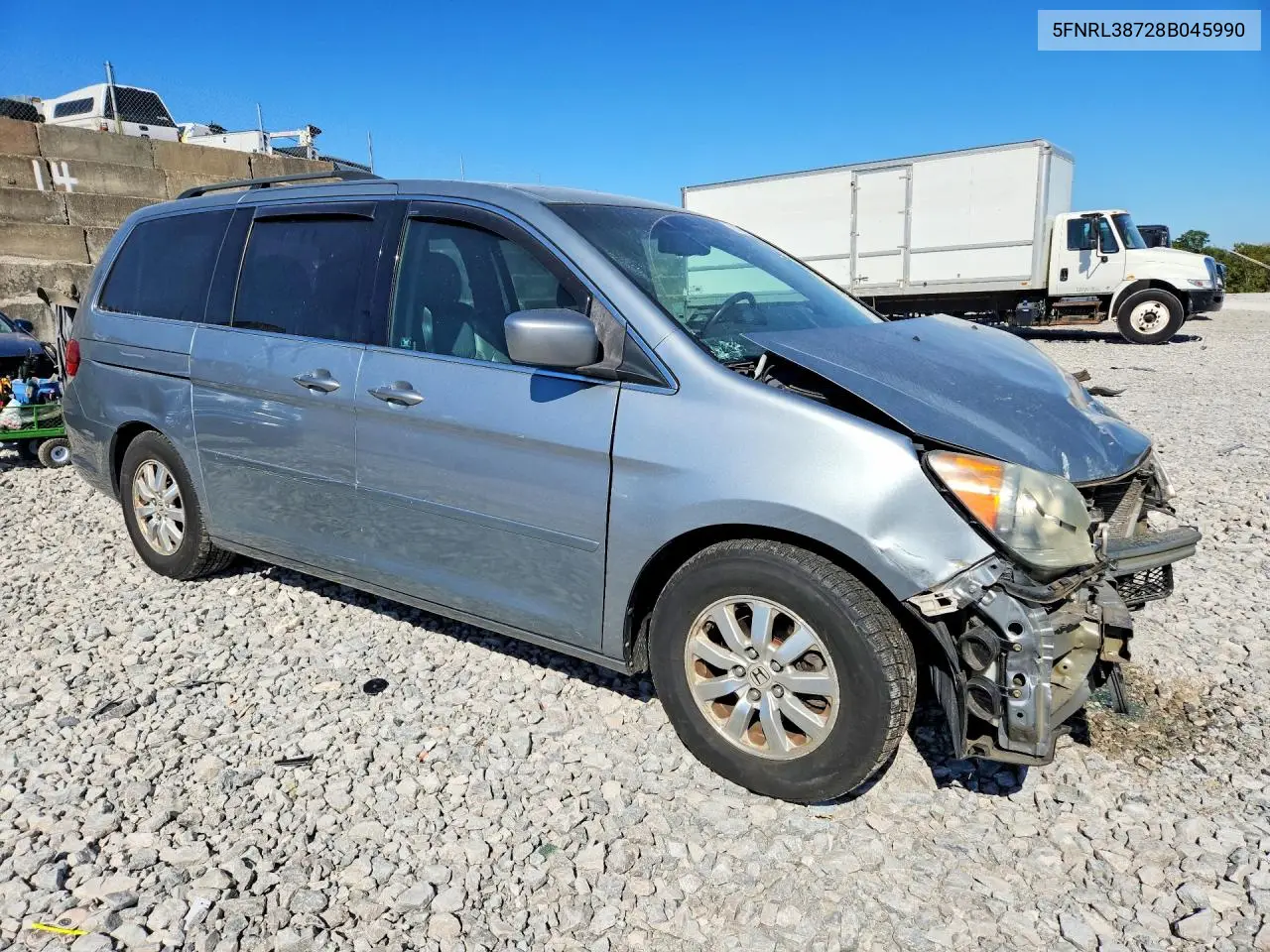 2008 HONDA ODYSSEY VIN 5FNRL38728B045990 — фото 4