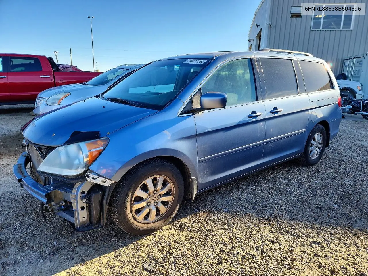 HONDA ODYSSEY 2008, VIN 5FNRL38638B504595
