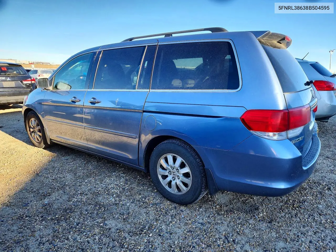 2008 HONDA ODYSSEY VIN 5FNRL38638B504595 — фото 2