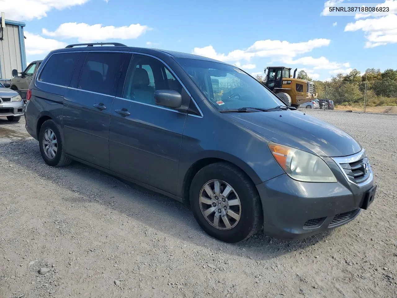 2008 HONDA ODYSSEY VIN 5FNRL38718B086823 — фото 4