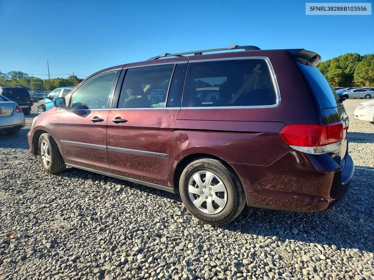 2008 HONDA ODYSSEY VIN 5FNRL38288B103556 — фото 2