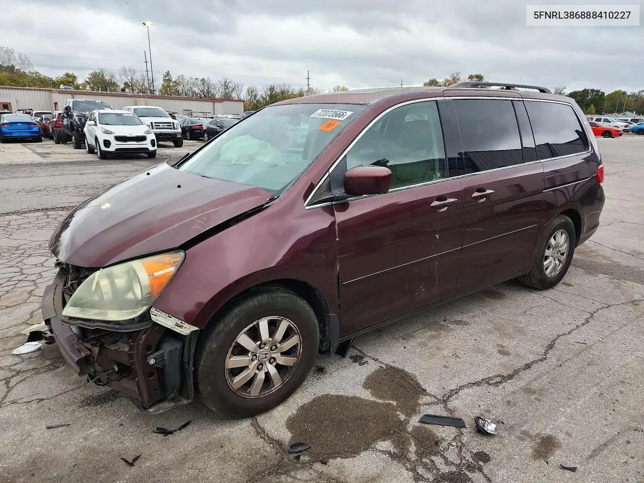 HONDA ODYSSEY 2008, VIN 5FNRL386888410227
