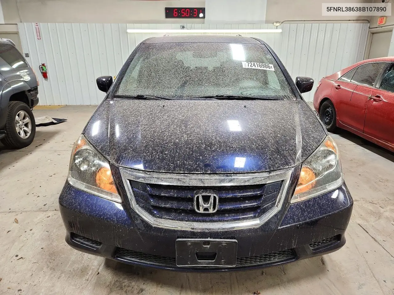 2008 HONDA ODYSSEY VIN 5FNRL38638B107890 — фото 5