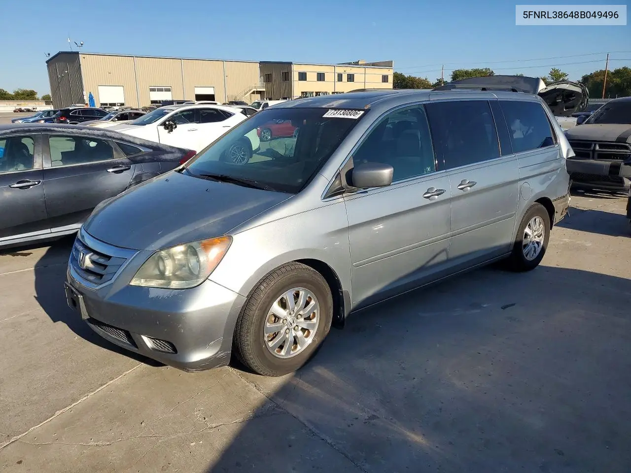 HONDA ODYSSEY 2008, VIN 5FNRL38648B049496