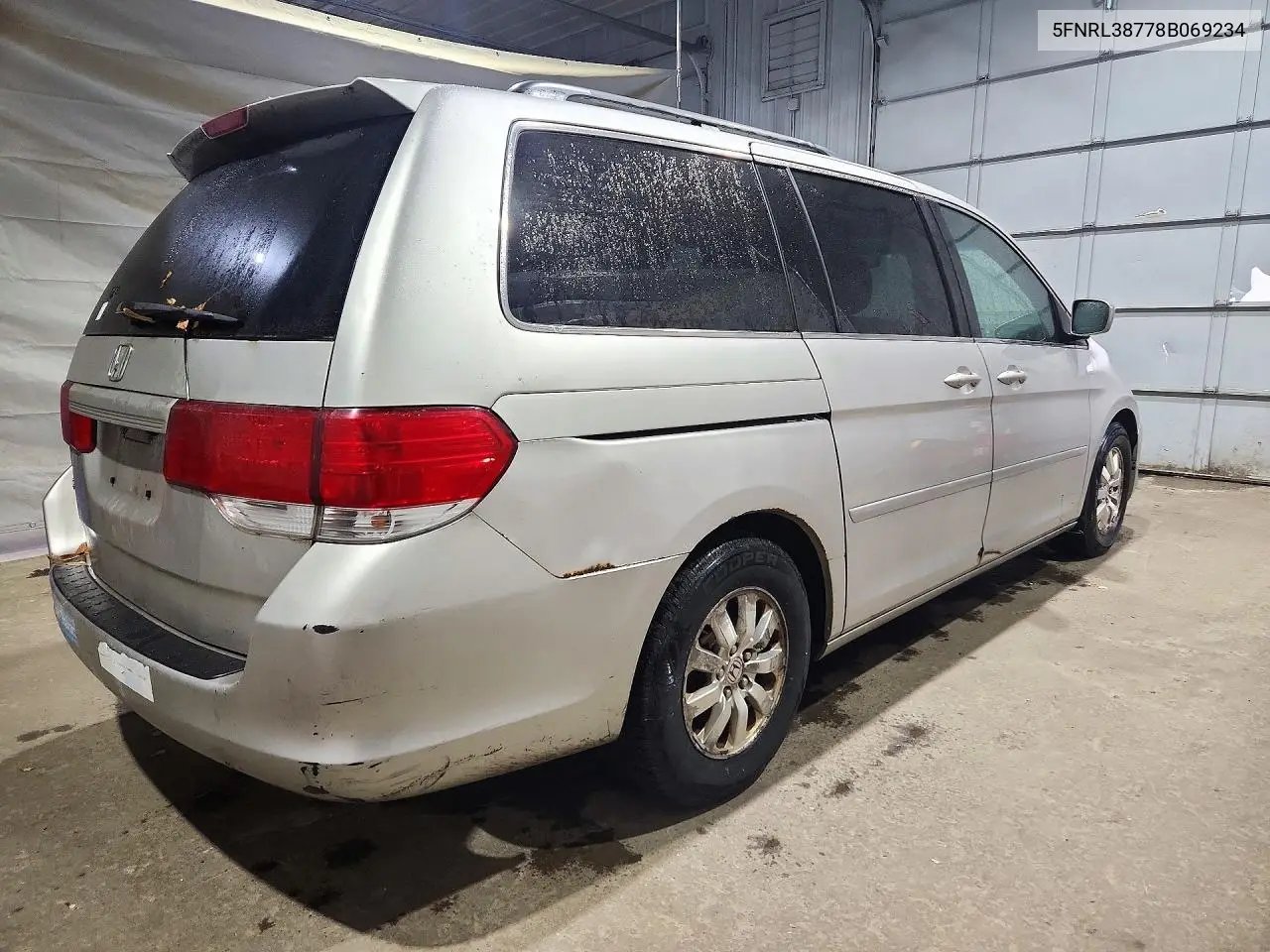 2008 HONDA ODYSSEY VIN 5FNRL38778B069234 — фото 3