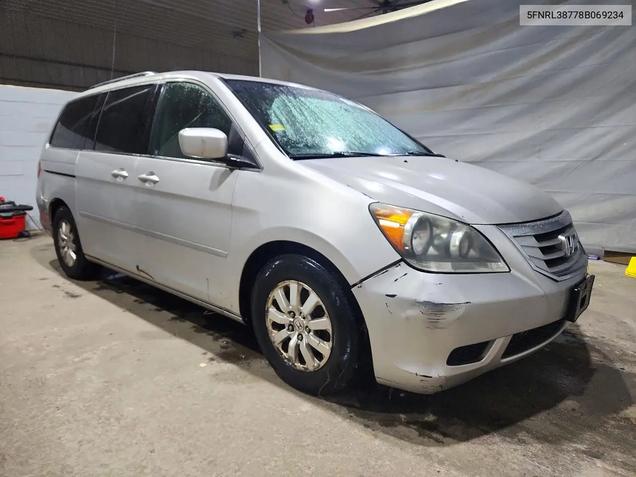 2008 HONDA ODYSSEY VIN 5FNRL38778B069234 — фото 4