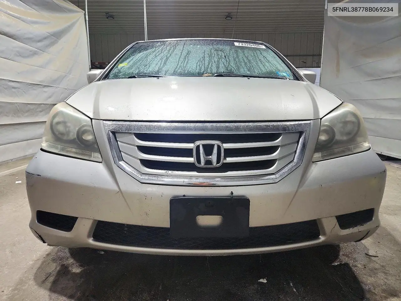 2008 HONDA ODYSSEY VIN 5FNRL38778B069234 — фото 5