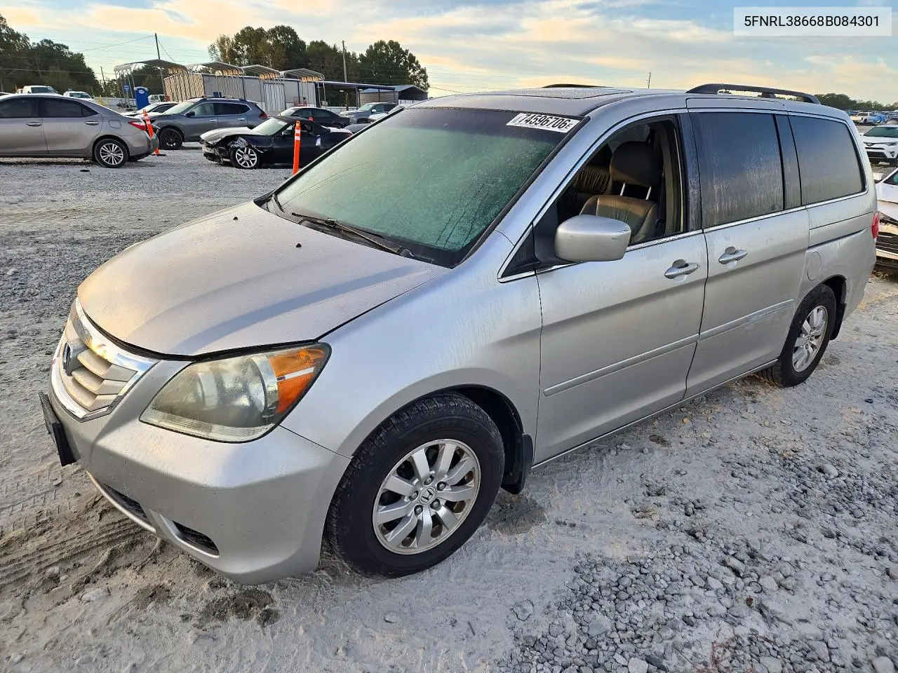 HONDA ODYSSEY 2008, VIN 5FNRL38668B084301