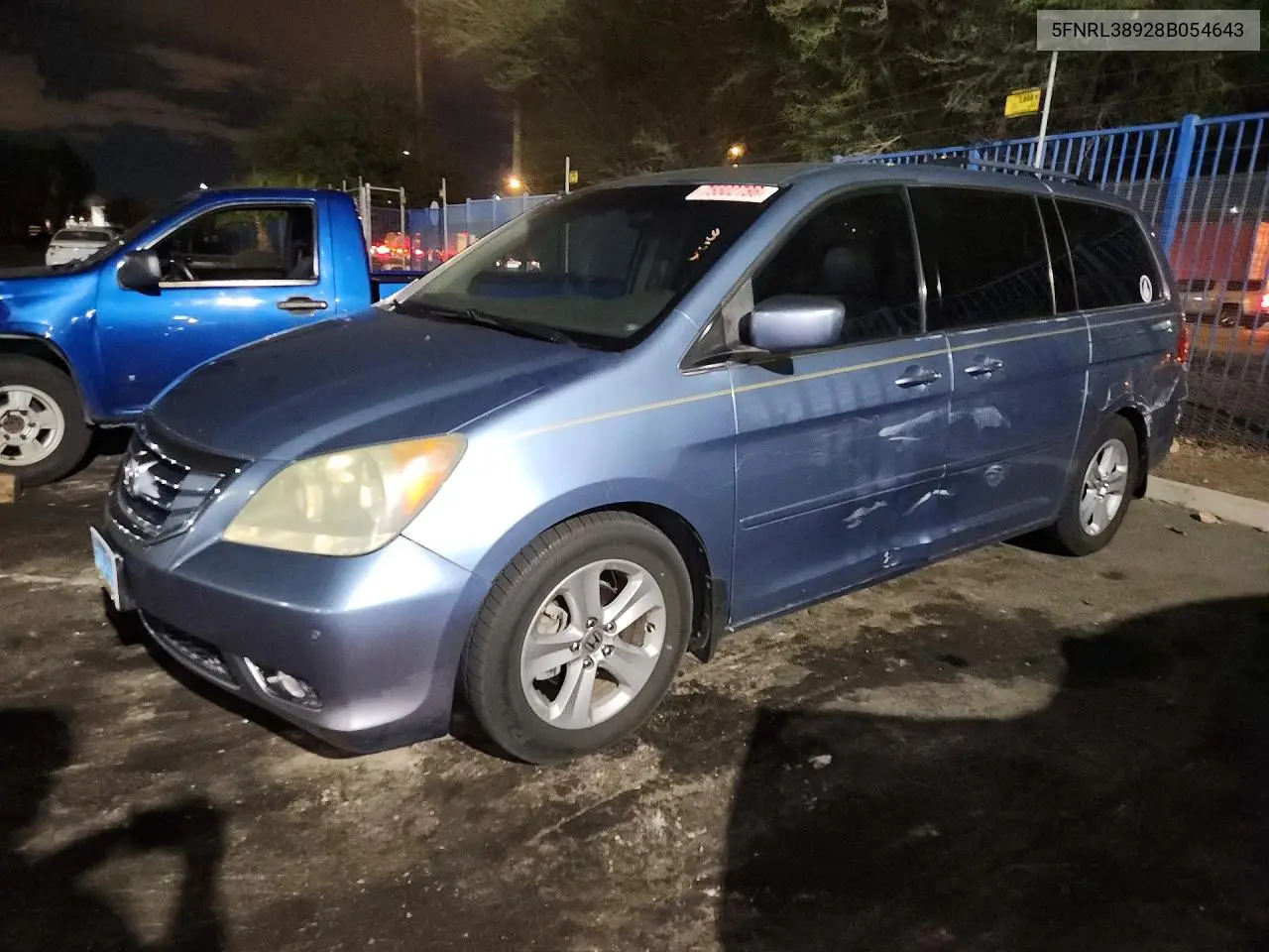 HONDA ODYSSEY 2008, VIN 5FNRL38928B054643