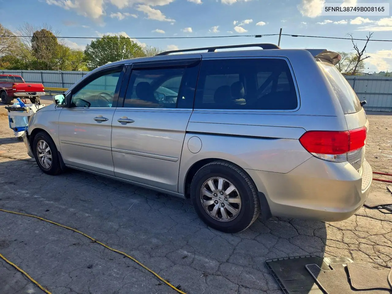 2009 HONDA ODYSSEY VIN 5FNRL38749B008165 — фото 2