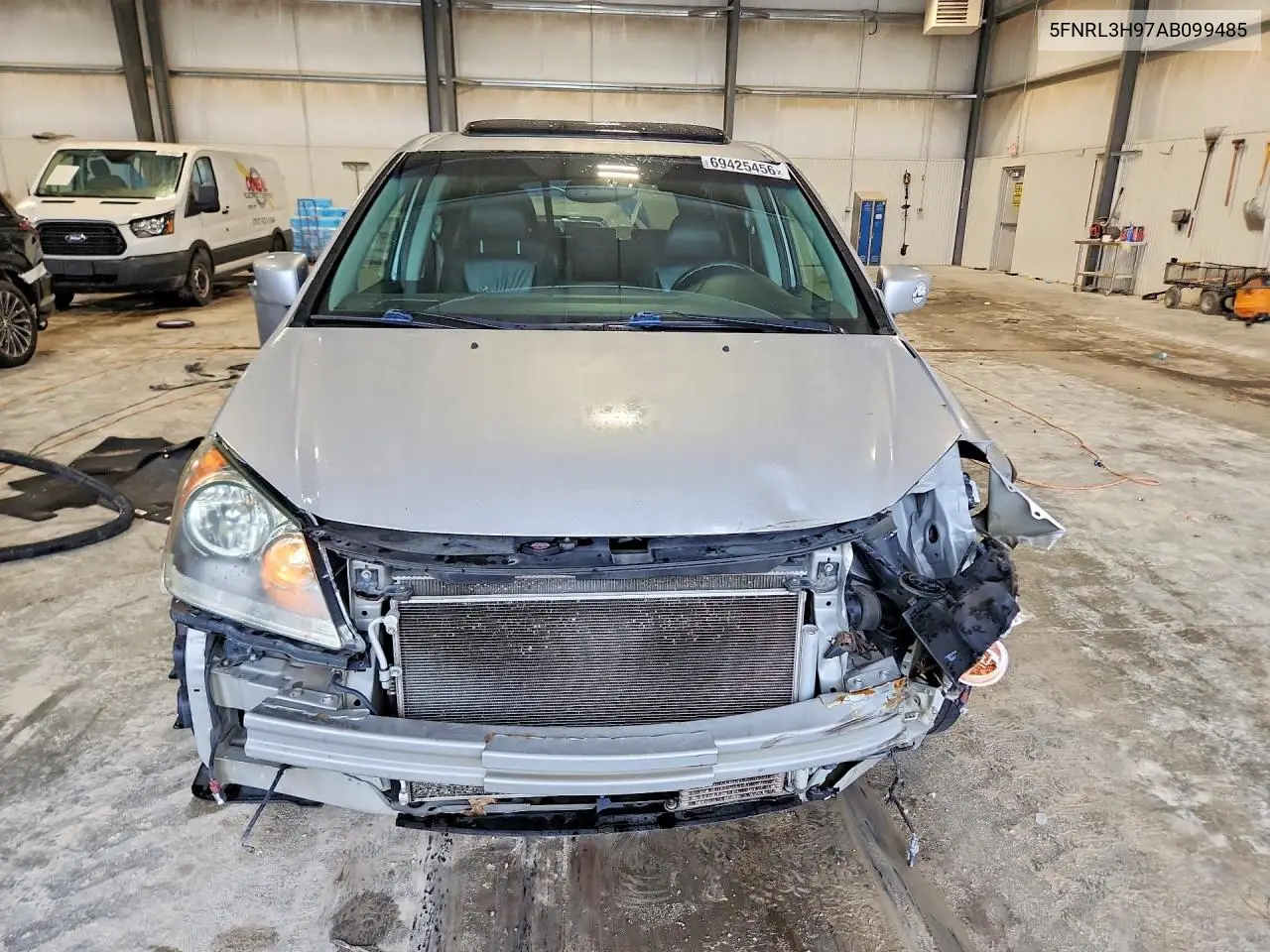 2010 HONDA ODYSSEY VIN 5FNRL3H97AB099485 — фото 5