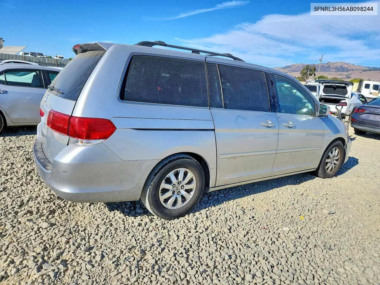 2010 HONDA ODYSSEY VIN 5FNRL3H56AB098244 — фото 3