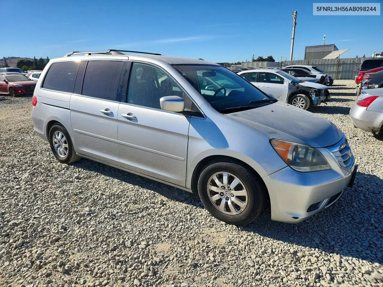 2010 HONDA ODYSSEY VIN 5FNRL3H56AB098244 — фото 4
