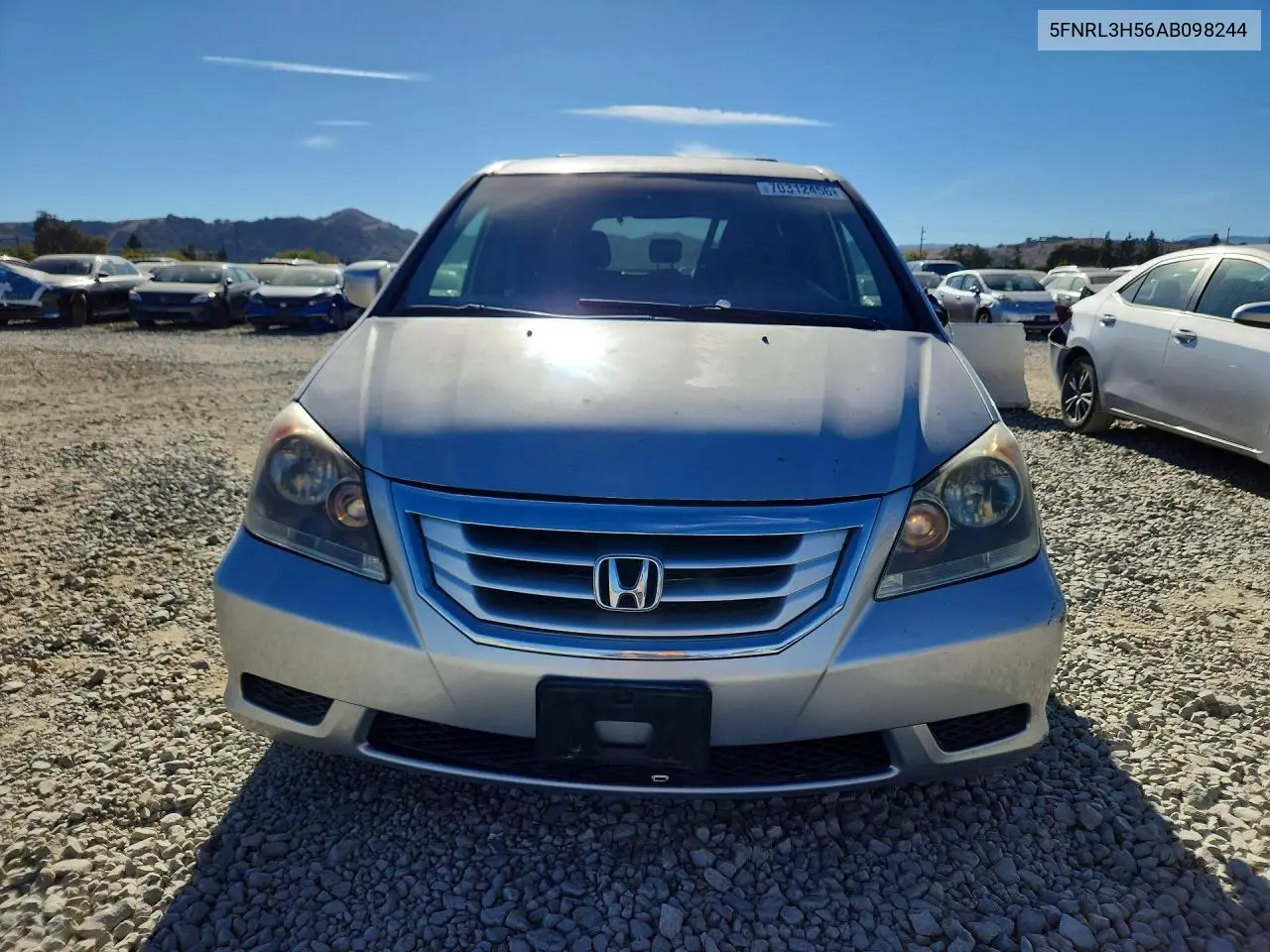 2010 HONDA ODYSSEY VIN 5FNRL3H56AB098244 — фото 5