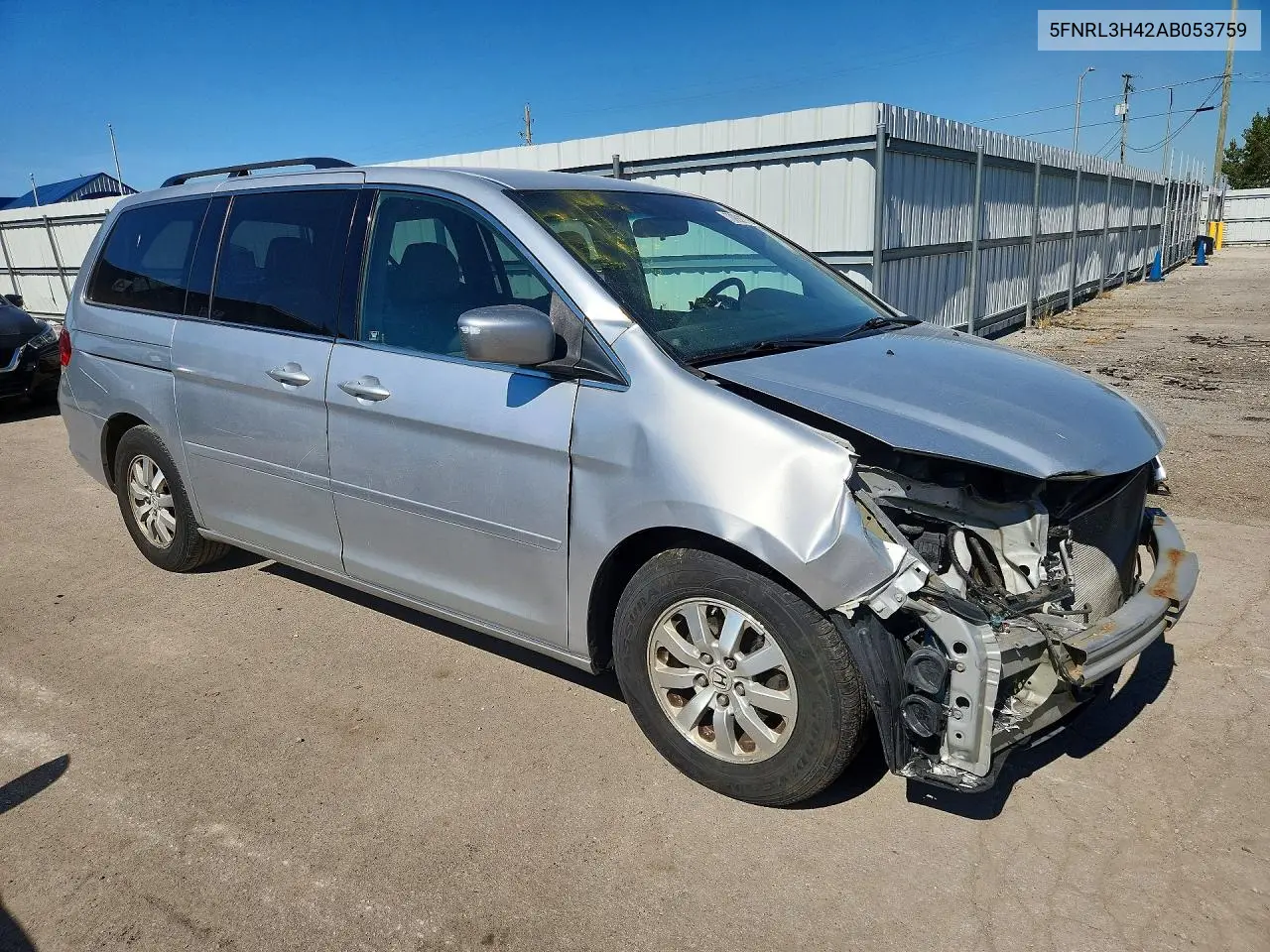 2010 HONDA ODYSSEY VIN 5FNRL3H42AB053759 — фото 4