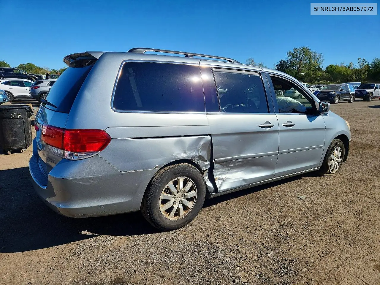 2010 HONDA ODYSSEY VIN 5FNRL3H78AB057972 — фото 3