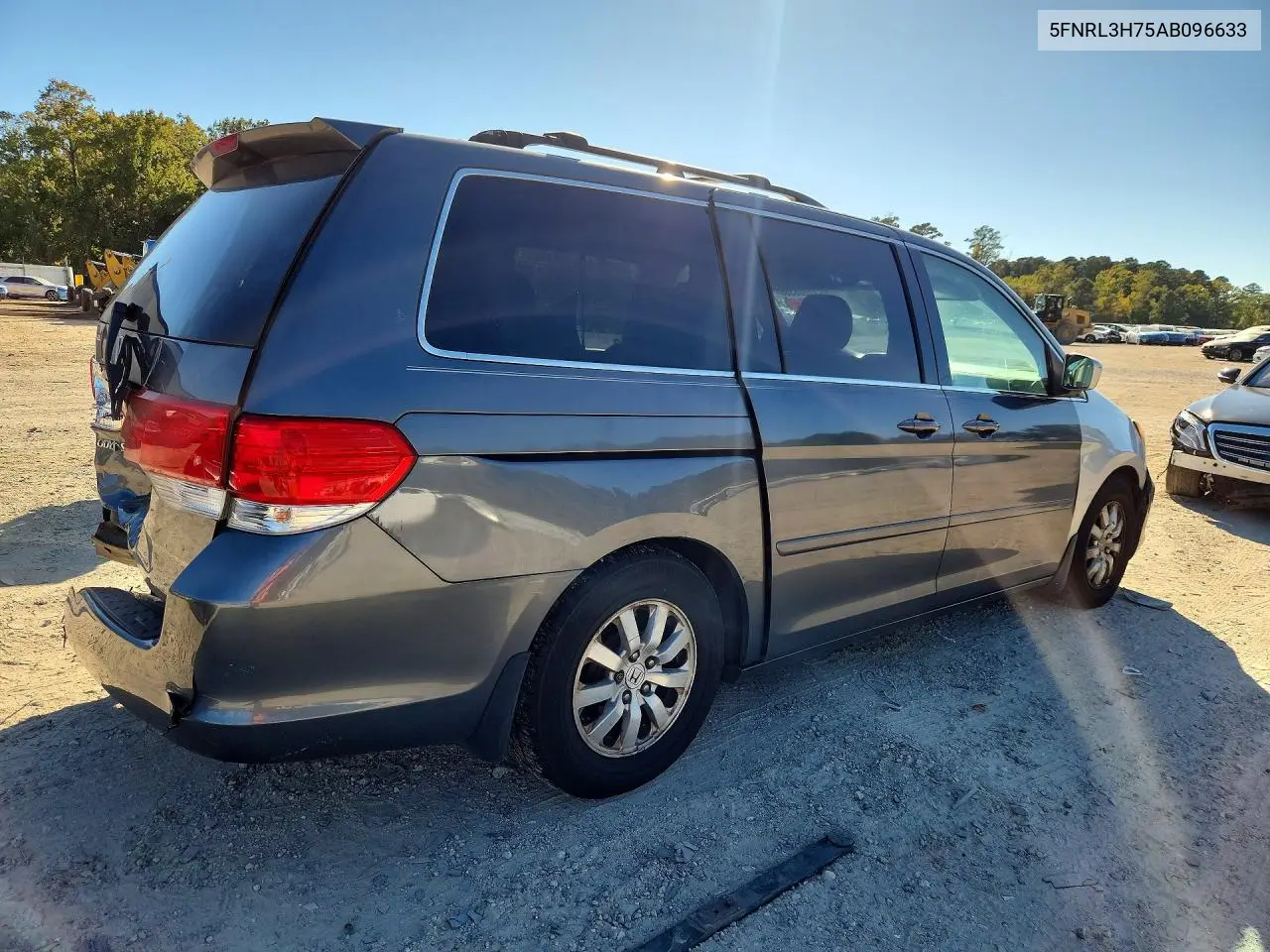 2010 HONDA ODYSSEY VIN 5FNRL3H75AB096633 — фото 3