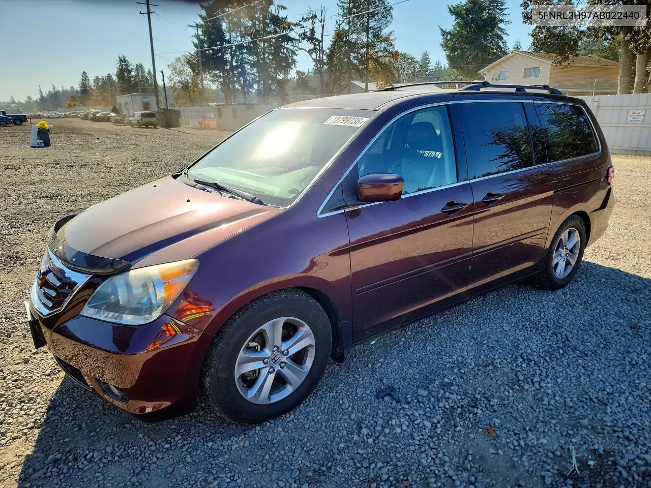 HONDA ODYSSEY 2010, VIN 5FNRL3H97AB022440
