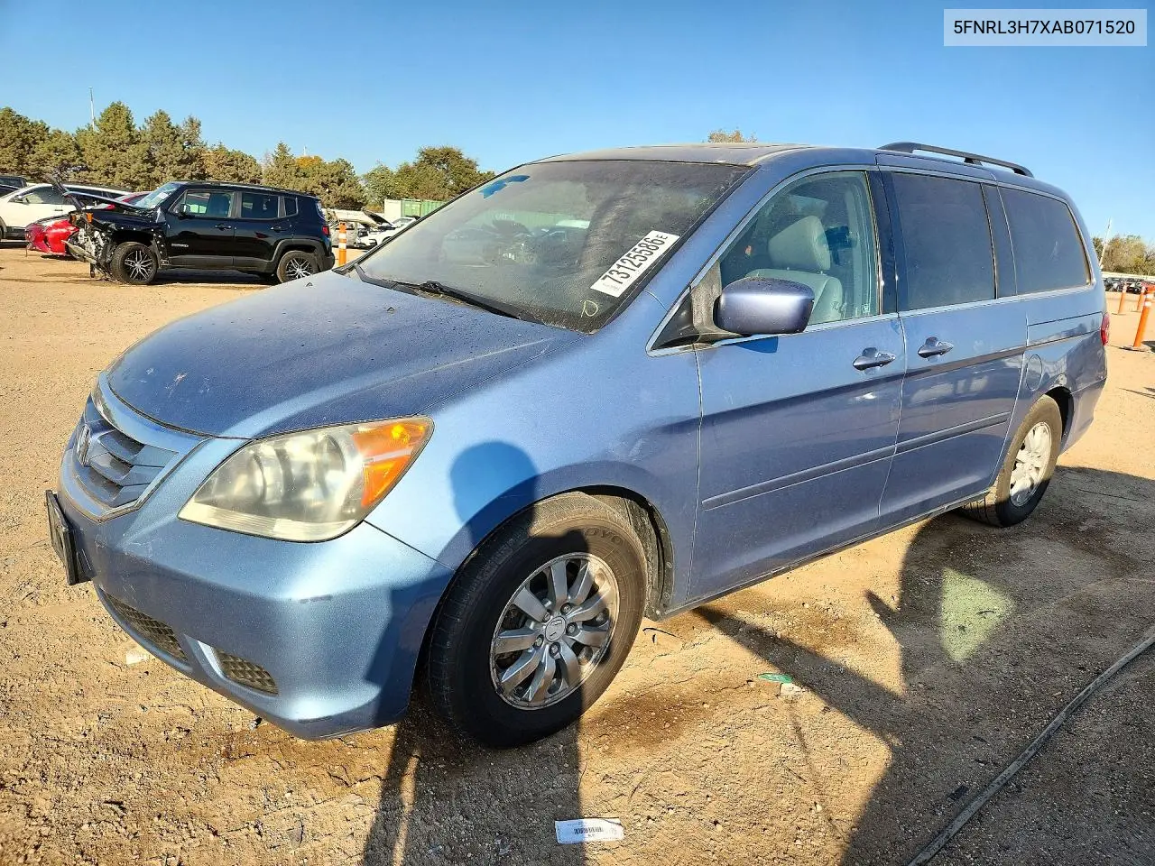 HONDA ODYSSEY 2010, VIN 5FNRL3H7XAB071520