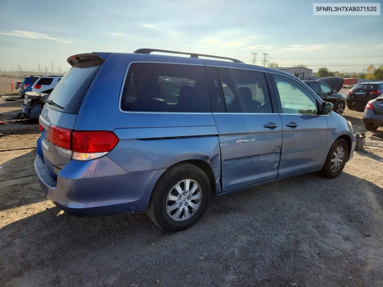 2010 HONDA ODYSSEY VIN 5FNRL3H7XAB071520 — фото 3