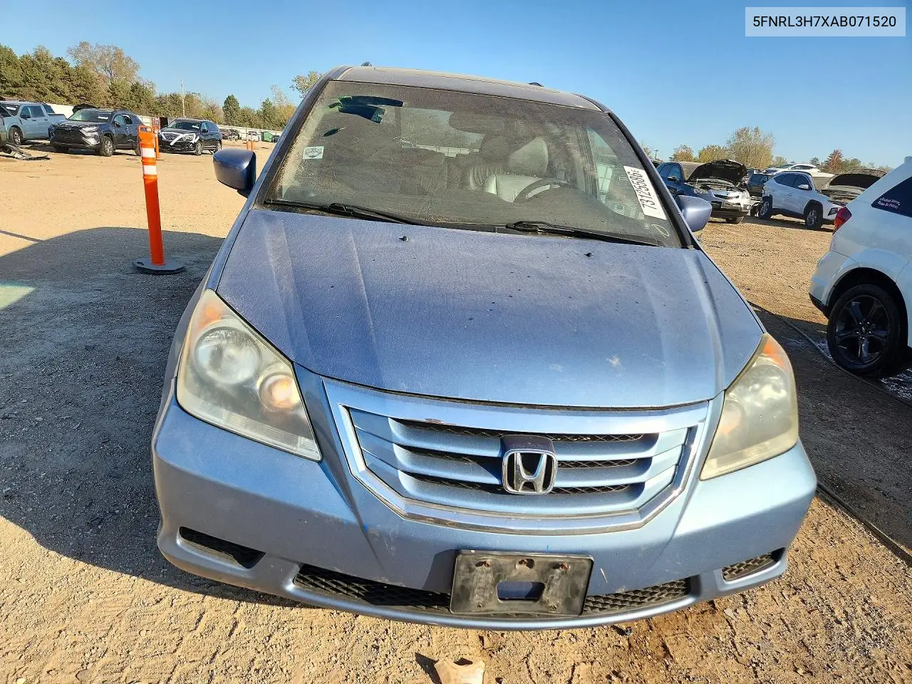2010 HONDA ODYSSEY VIN 5FNRL3H7XAB071520 — фото 5