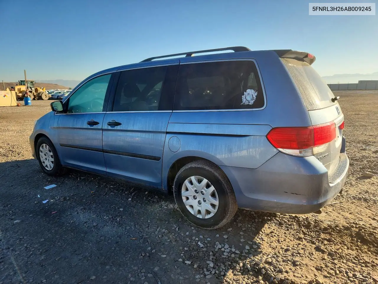 2010 HONDA ODYSSEY VIN 5FNRL3H26AB009245 — фото 2
