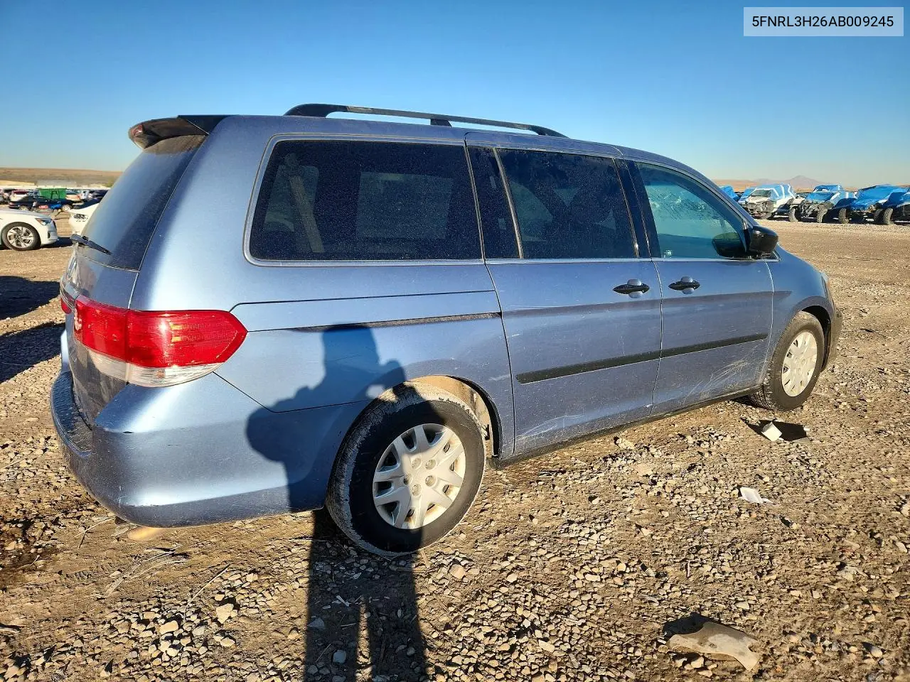 2010 HONDA ODYSSEY VIN 5FNRL3H26AB009245 — фото 3