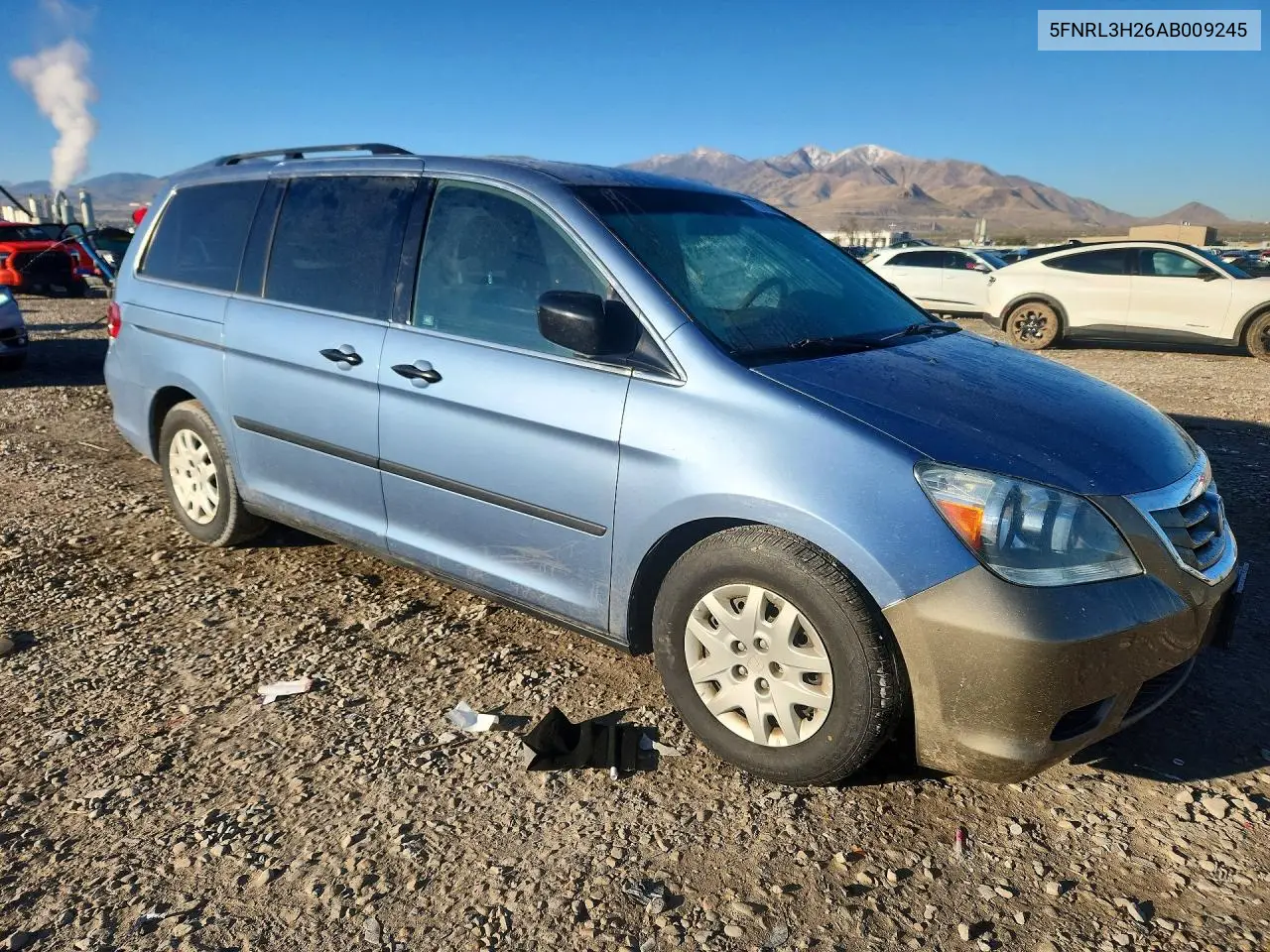 2010 HONDA ODYSSEY VIN 5FNRL3H26AB009245 — фото 4