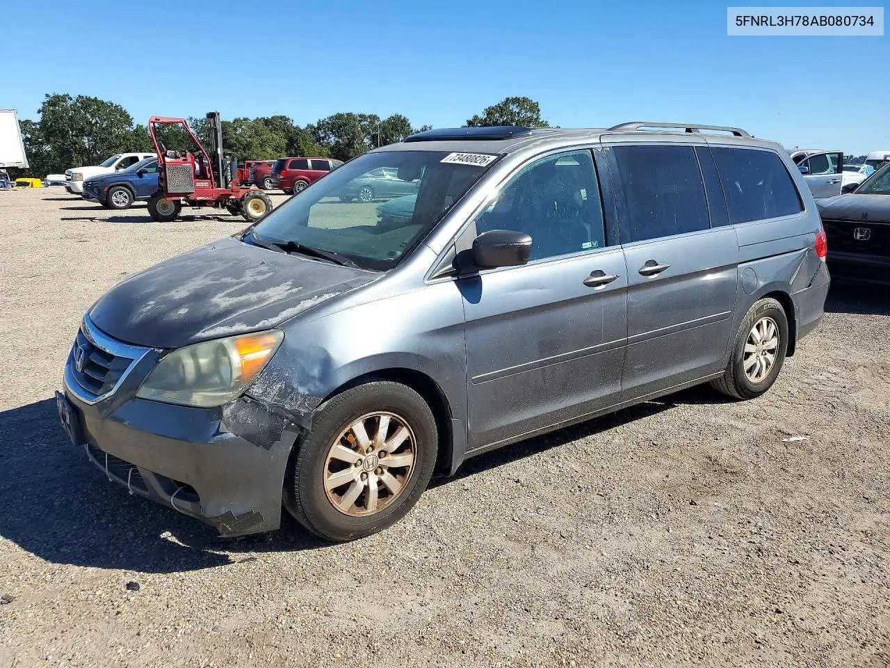 HONDA ODYSSEY 2010, VIN 5FNRL3H78AB080734