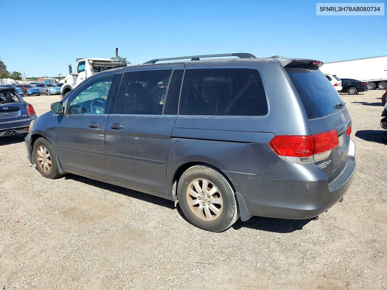 2010 HONDA ODYSSEY VIN 5FNRL3H78AB080734 — фото 2