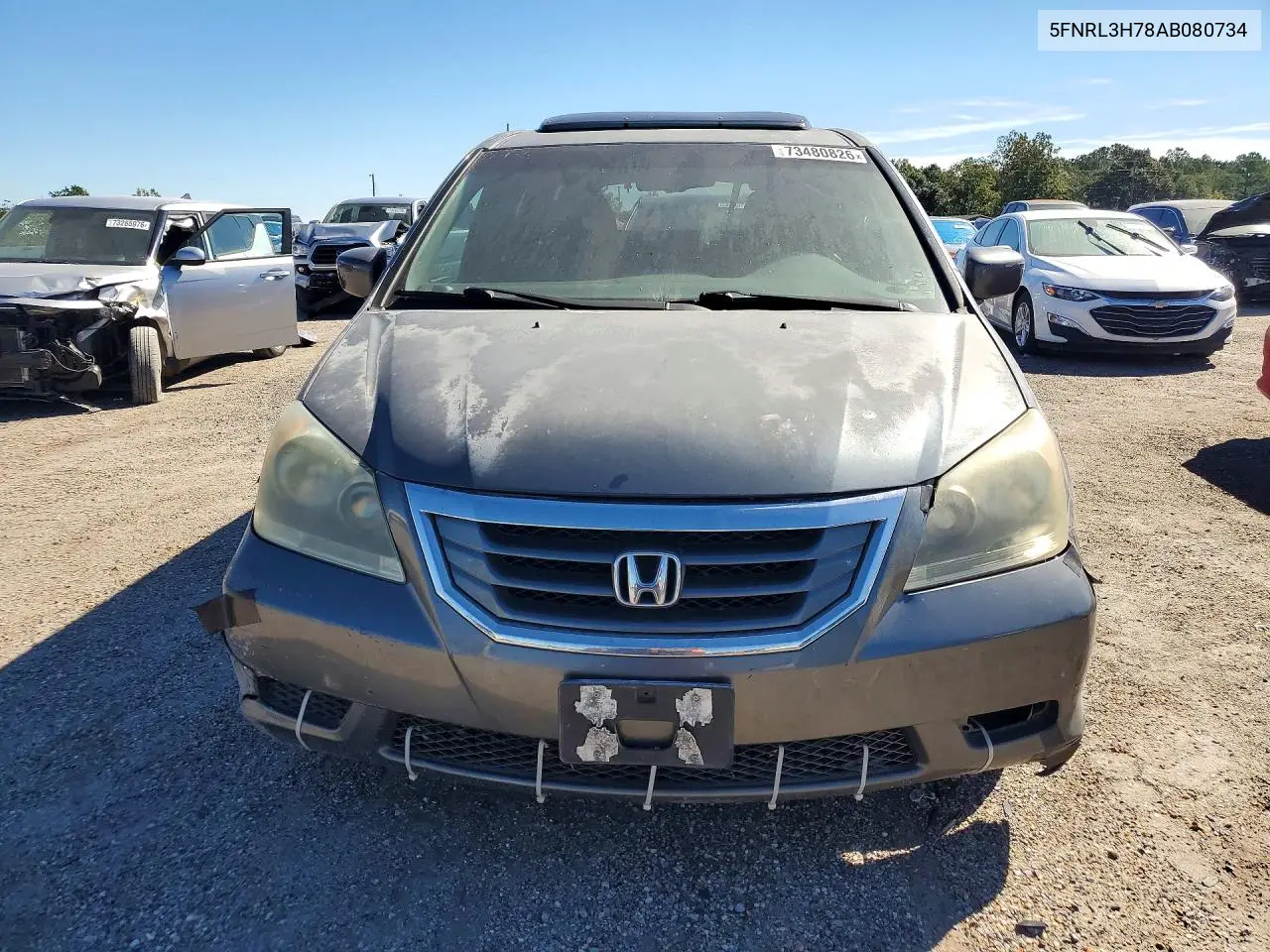 2010 HONDA ODYSSEY VIN 5FNRL3H78AB080734 — фото 5