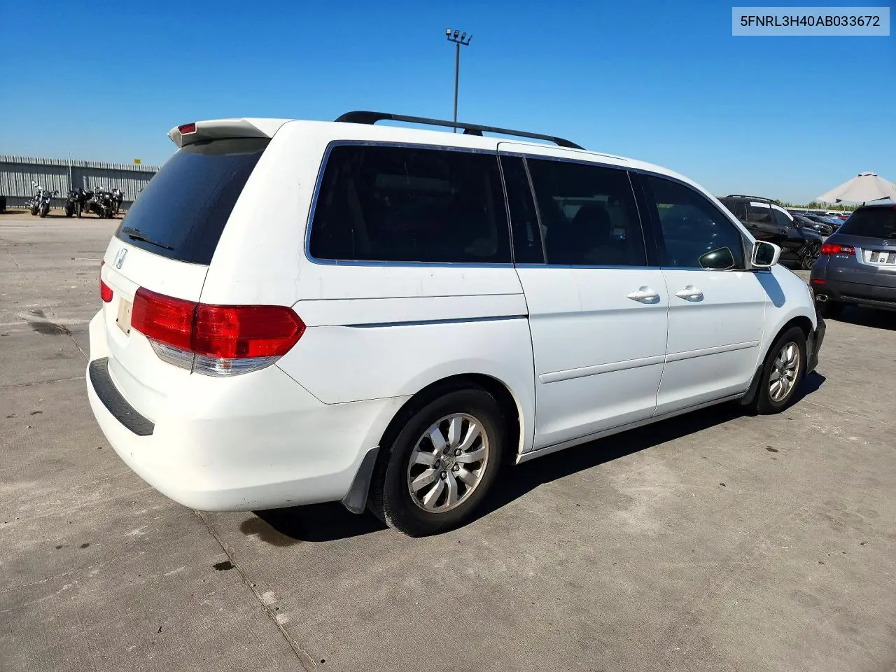 2010 HONDA ODYSSEY VIN 5FNRL3H40AB033672 — фото 3