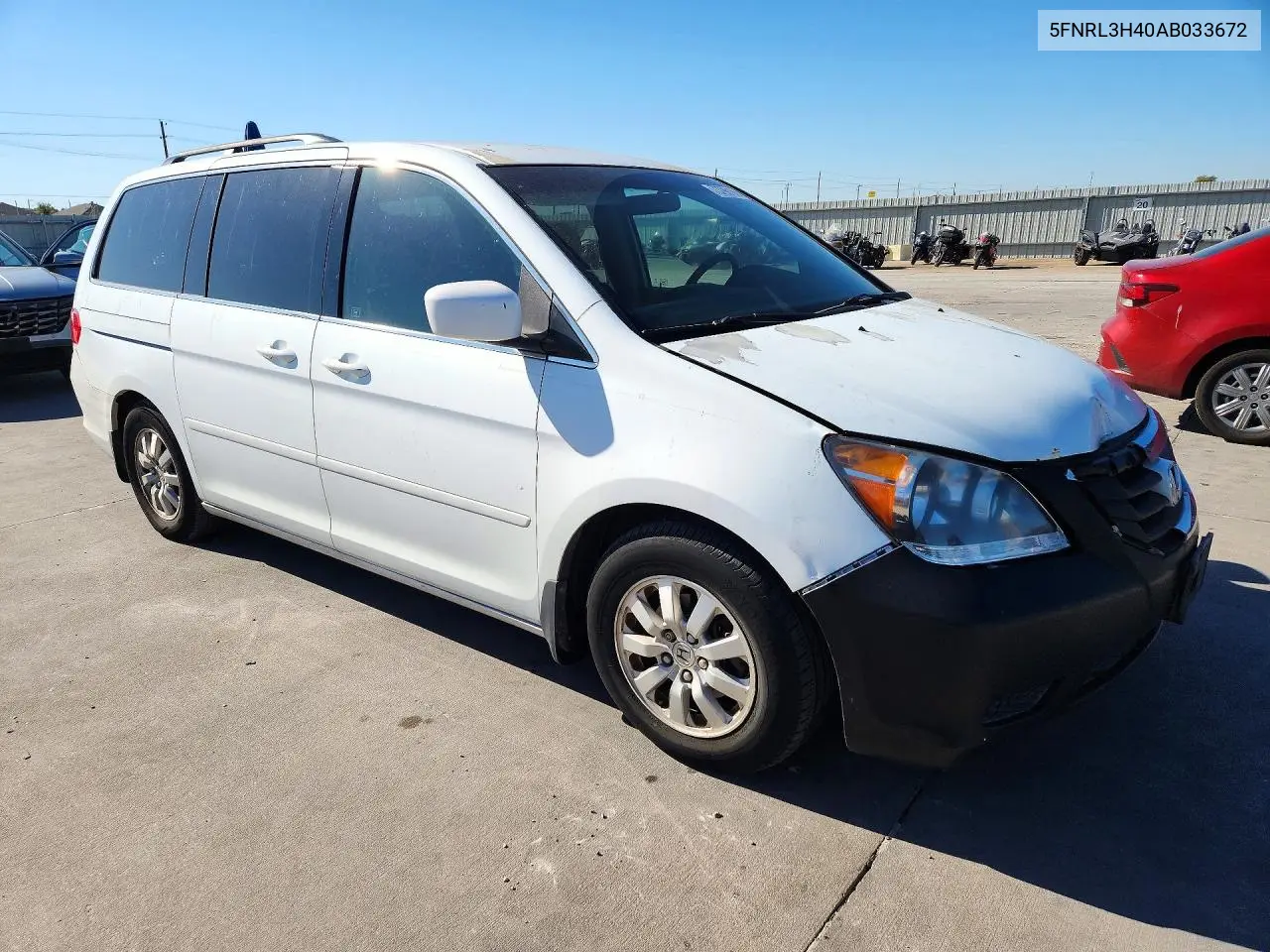 2010 HONDA ODYSSEY VIN 5FNRL3H40AB033672 — фото 4