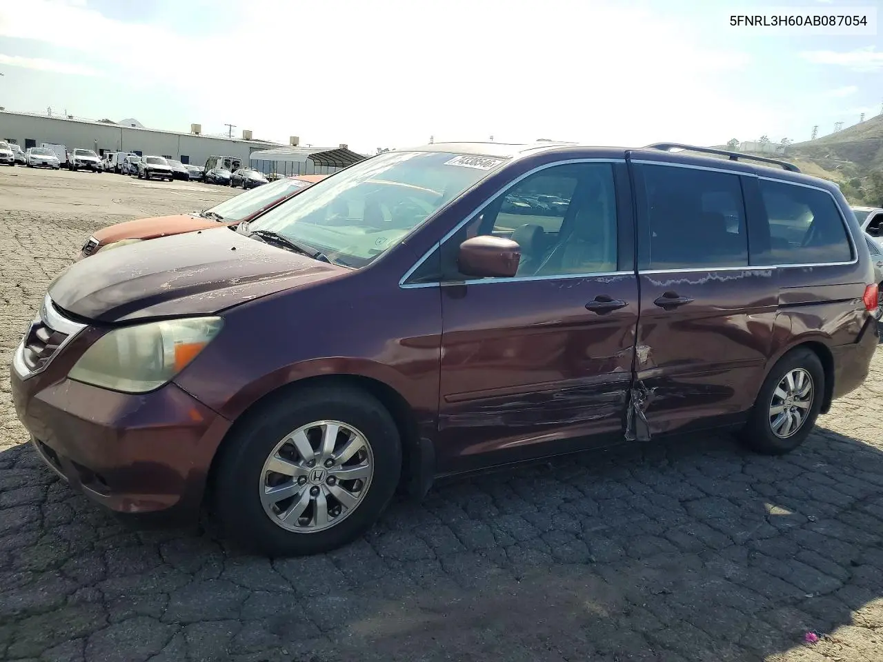 HONDA ODYSSEY 2010, VIN 5FNRL3H60AB087054