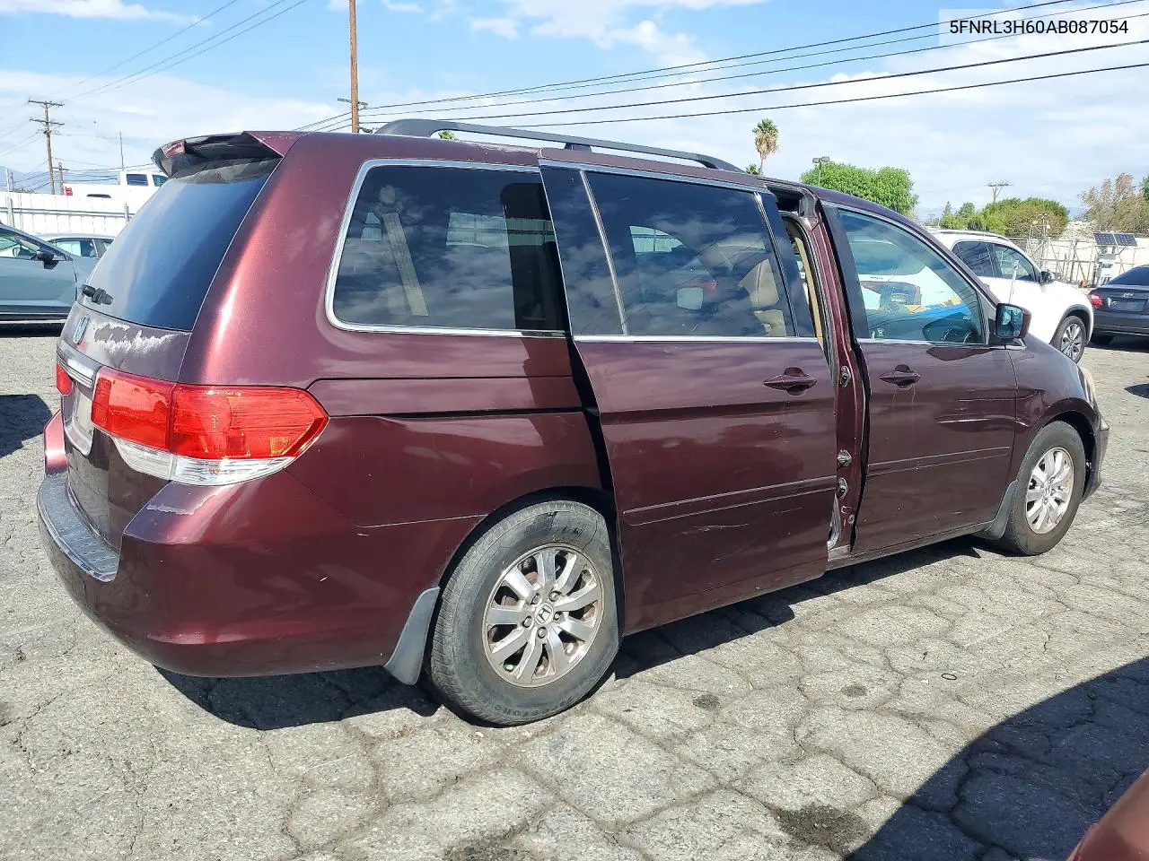 2010 HONDA ODYSSEY VIN 5FNRL3H60AB087054 — фото 3