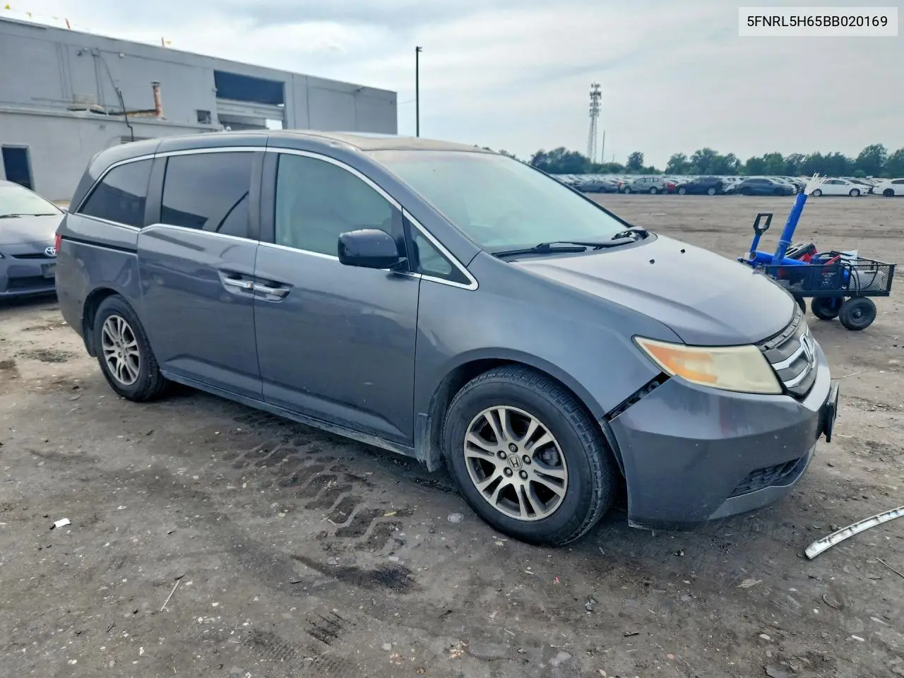 2011 HONDA ODYSSEY VIN 5FNRL5H65BB020169 — фото 4