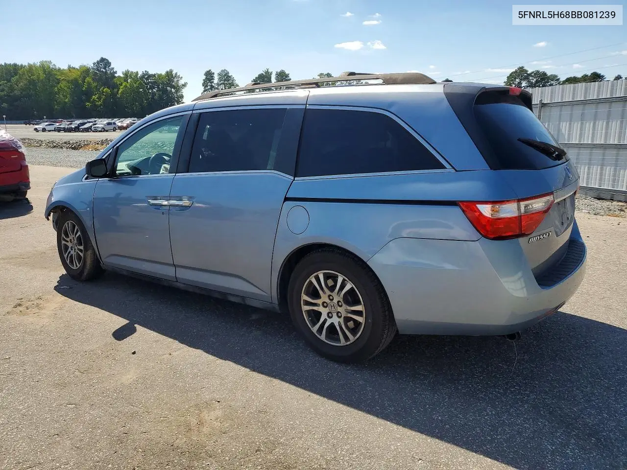 2011 HONDA ODYSSEY VIN 5FNRL5H68BB081239 — фото 2
