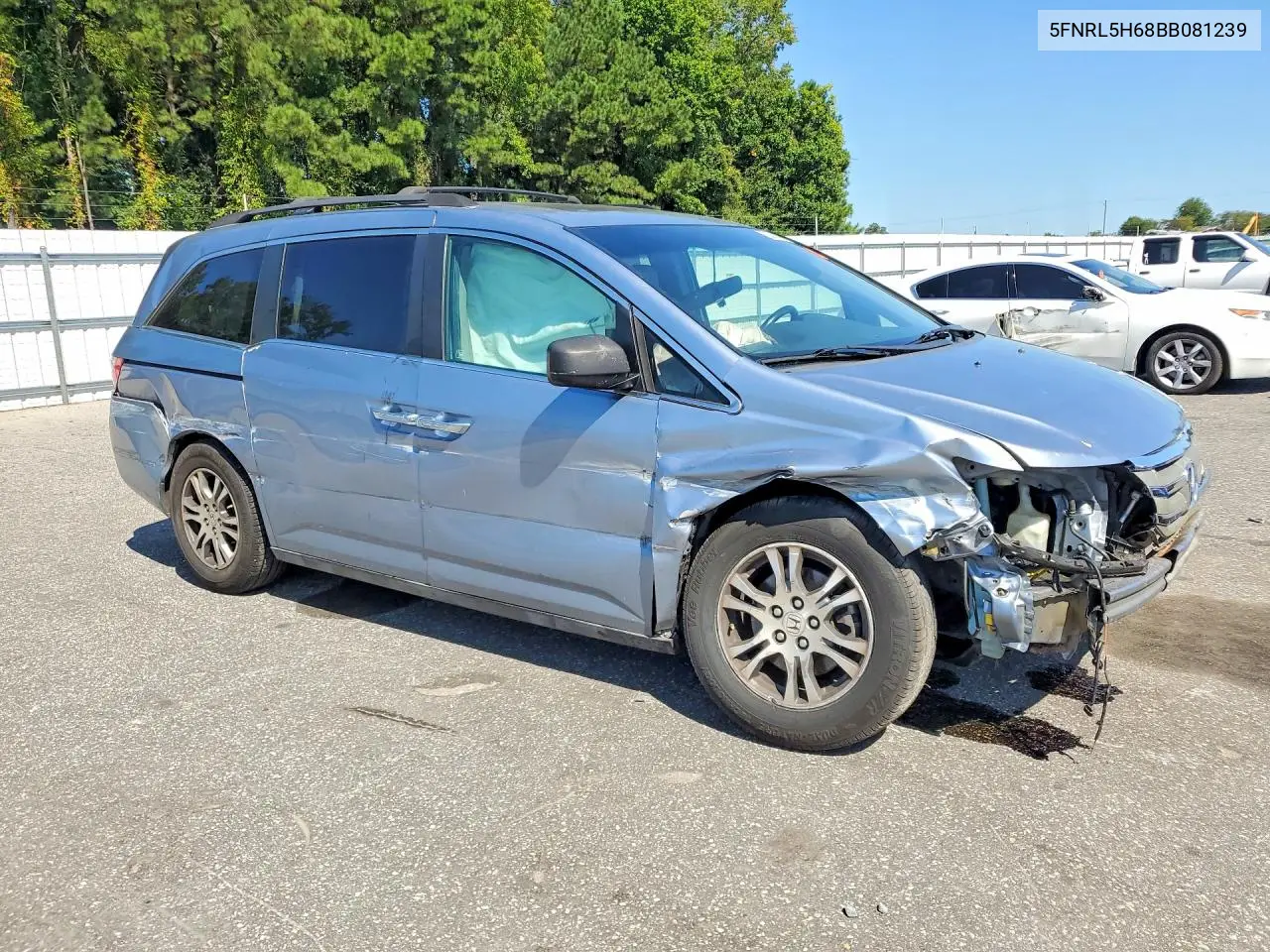 2011 HONDA ODYSSEY VIN 5FNRL5H68BB081239 — фото 4