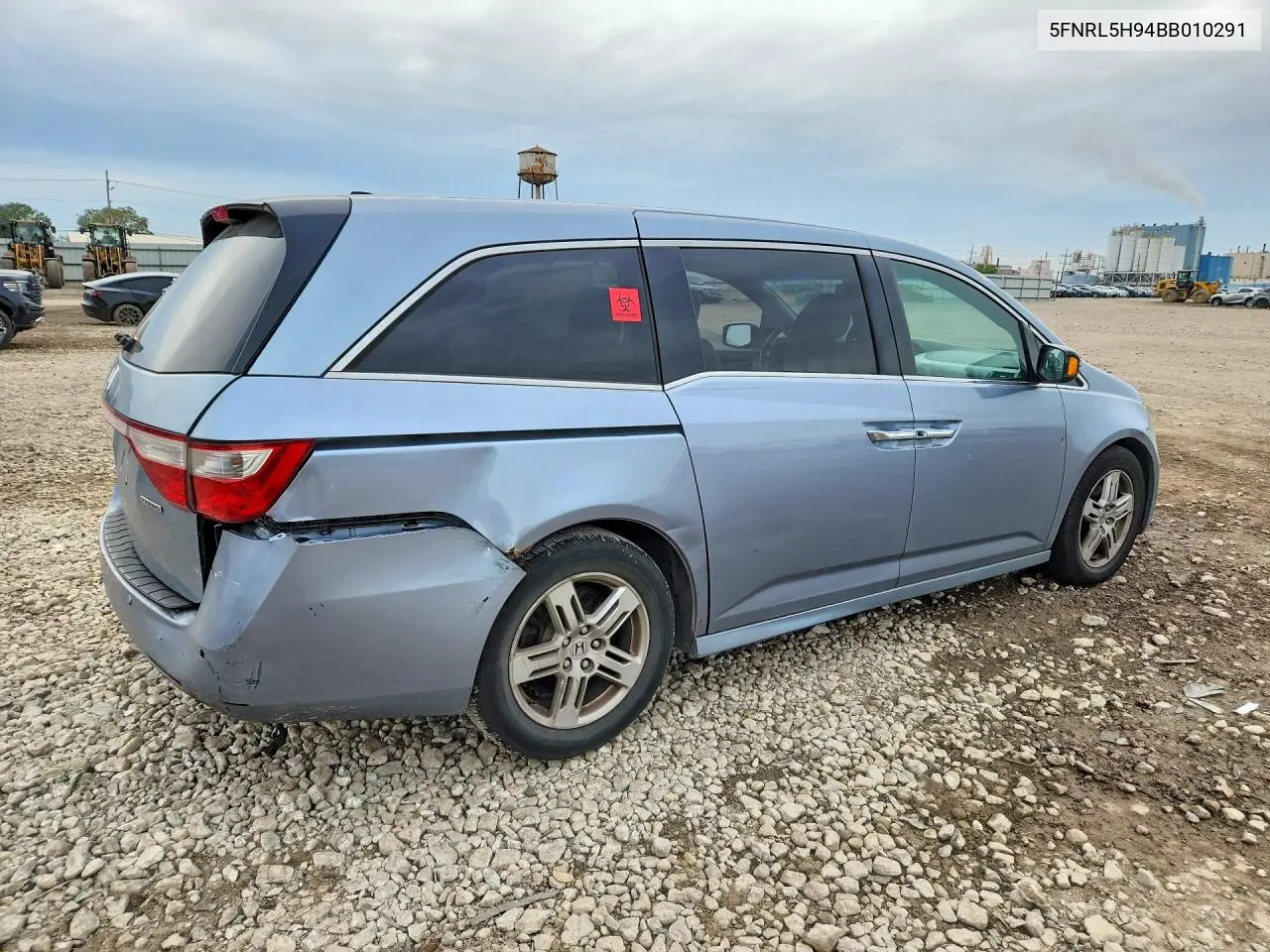 2011 HONDA ODYSSEY VIN 5FNRL5H94BB010291 — фото 3