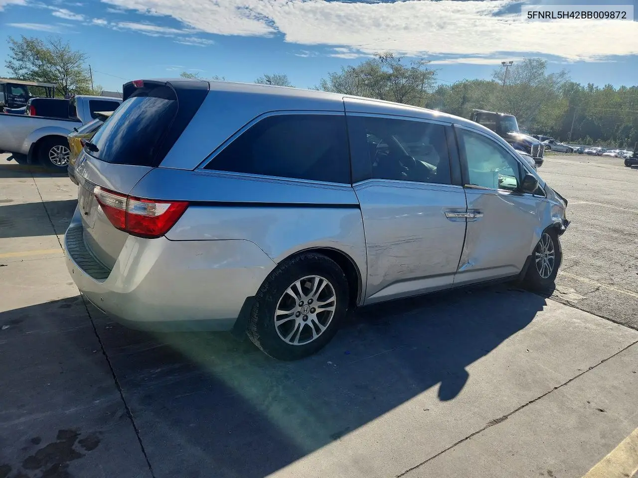 2011 HONDA ODYSSEY VIN 5FNRL5H42BB009872 — фото 3